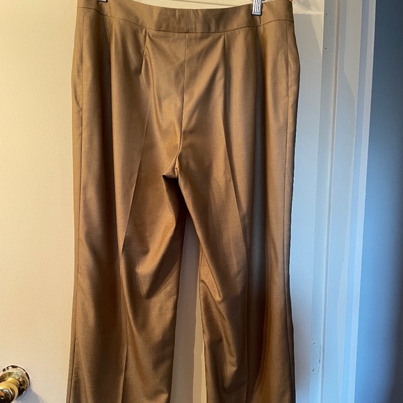 Escada tan pants (suit separate, can be sold with blazer, EUC, US 14. Final sale - Picture 2 of 3